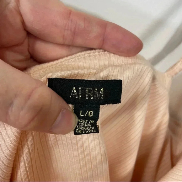 AFRM Saddle One-Shoulder Strappy  Crop Top - Picture 3 of 7
